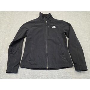 The North Face Apex Bionic Womens Medium Black Softshell Fleece Lined Jacket